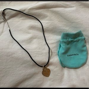 Tiffany heart charm necklace